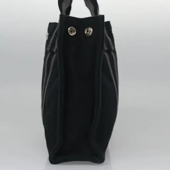 HERMES Fourre Tout PM Hand Bag Canvas Black